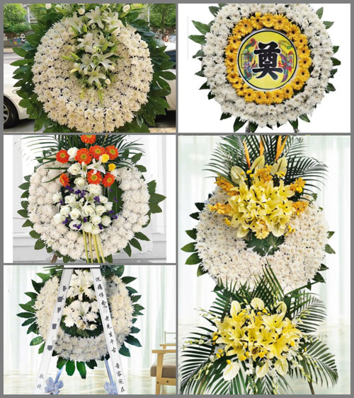 四川成都新津县花源镇梁筏村花圈速递